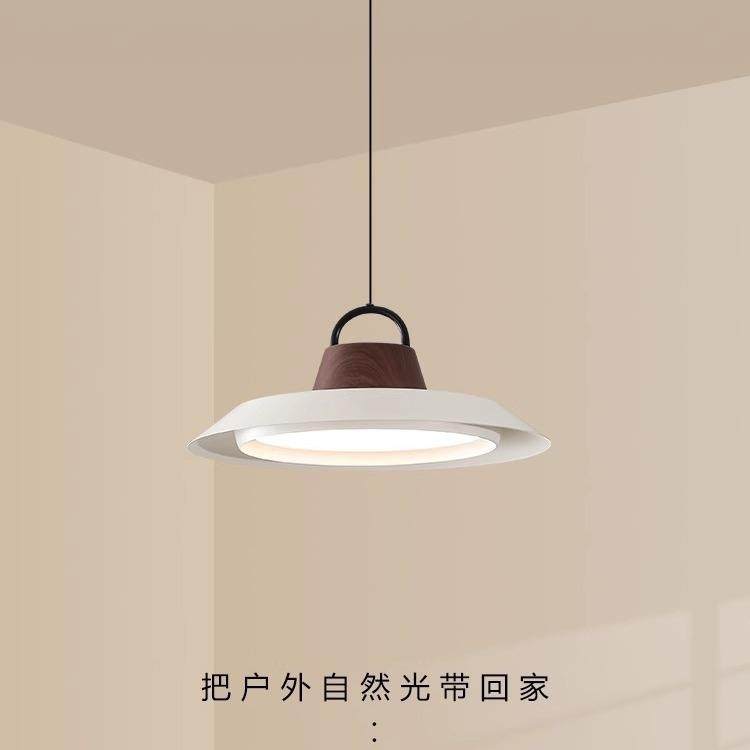 奶油风餐厅吊灯北欧极简创意餐厅灯设计师单头艺术灯网红吧台吊灯