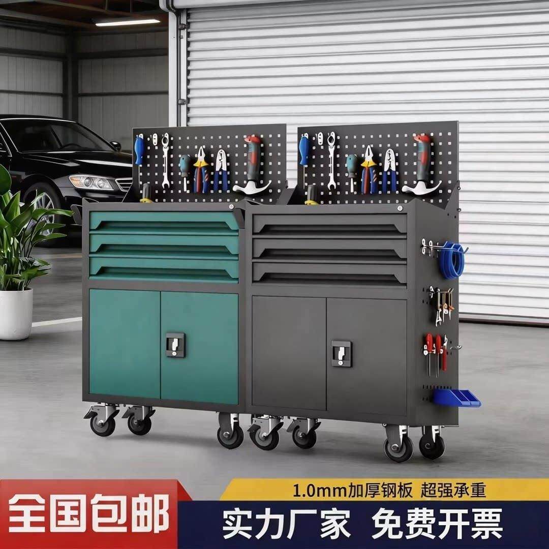 重型工具柜铁皮柜车间五金工具箱双开门工厂储物柜安全工具柜加厚