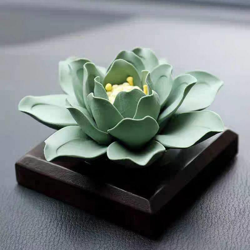 莲花矽胶模具 DIY车载香薰石膏扩香石装饰摆饰蜡烛香皂创意磨具