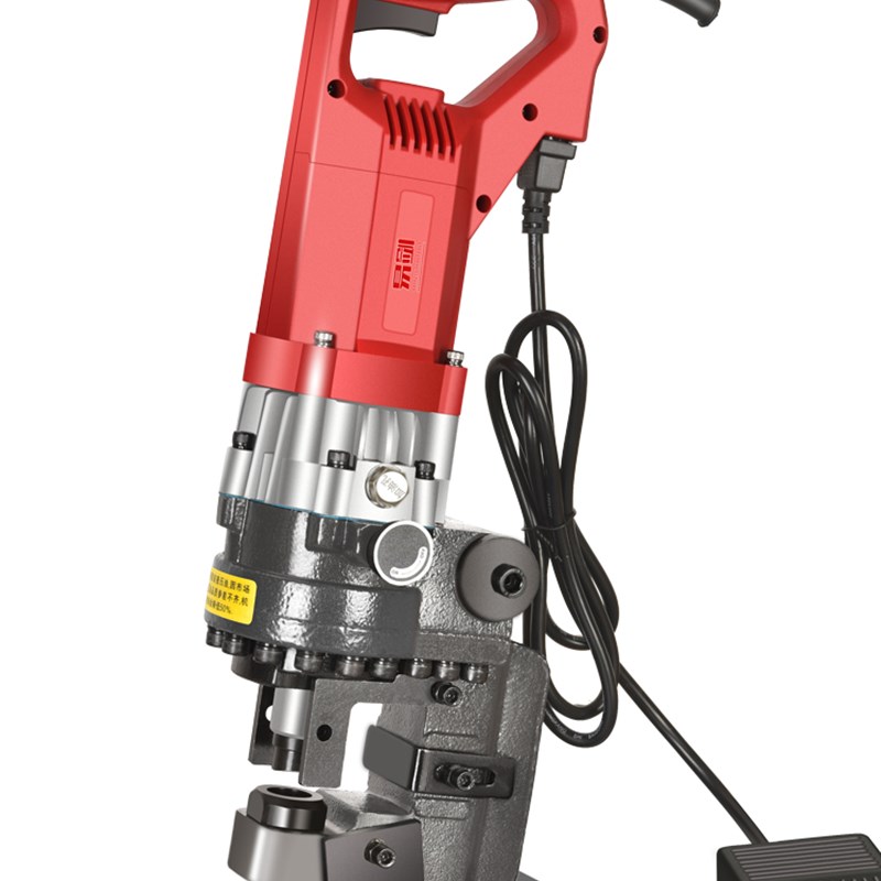 高端电动液压冲孔机角钢槽钢小型手提式不锈钢开孔切断Z打眼器模