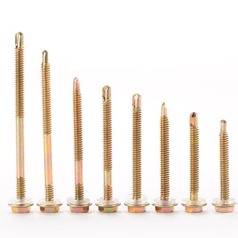 国标外六角钻尾螺钉彩钢瓦钉燕尾螺丝钉自钻自攻钻尾丝T包邮5.56.