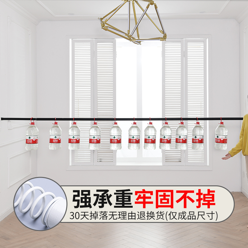 全遮光窗帘免打孔安装伸缩杆一整套2021年新款飘P窗遮阳布2022轻