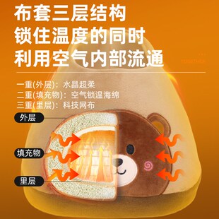 暖脚宝插电电暖鞋 充电电热办w公室宿舍桌下冬天加热保暖取暖器神