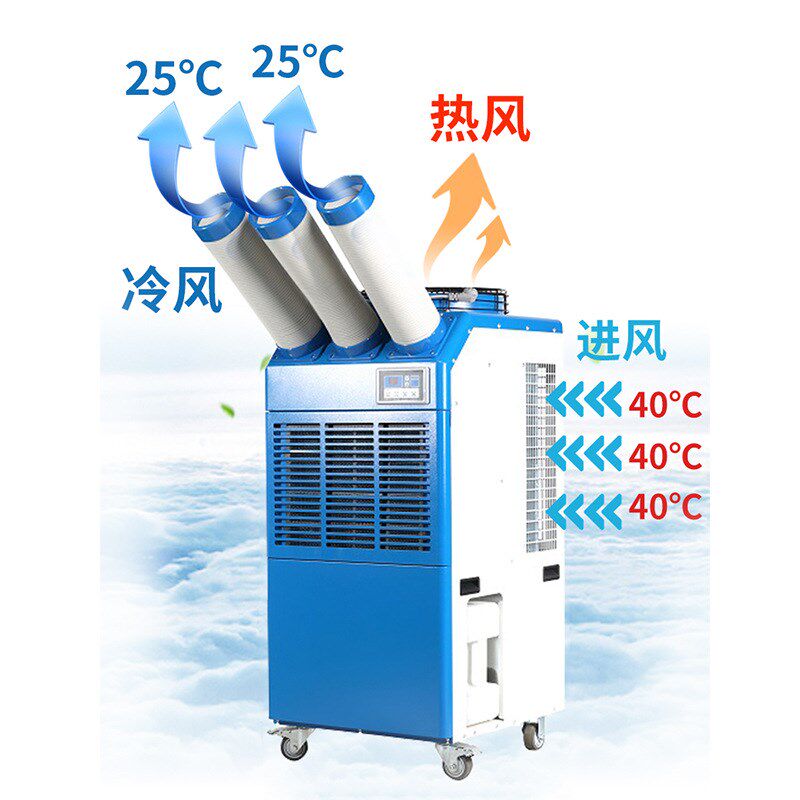 工业冷气机移动式空调压缩机制z冷一体机移动式工岗位冷暖中央空