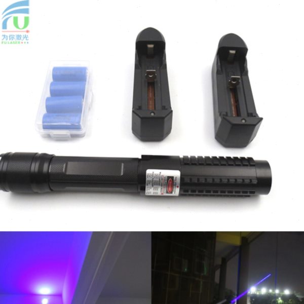 450nm5.2W大功率蓝光激光器蓝色航海指挥远射强光灯指示灯手电筒