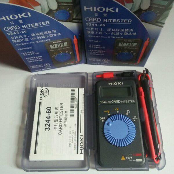 日置HIOKI卡片型袖珍万用表 3244-60 薄万用表3244