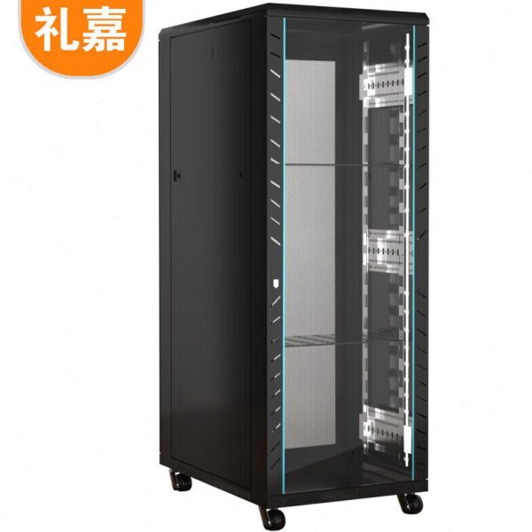 礼嘉 豪华款 1.8米37U网络机柜19英寸1800*600*1000 黑 LJ-H86337