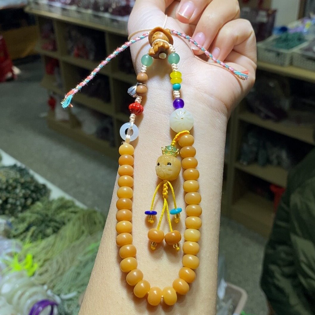 菩提加莲蓬加小包子配饰手机挂时尚精美可爱精品文玩菩提挂件