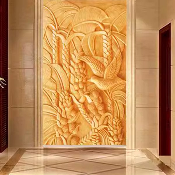 砂岩浮雕壁画雕塑沙岩背景墙装饰壁画丰收图玻璃钢仿铜真铜定制
