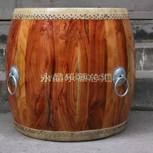 罗冬元14寸原木大鼓 45CM竹钉堂鼓 龙船鼓 龙舟鼓 专业牛皮大堂鼓