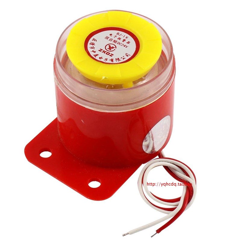 中厦蜂鸣器BJ-1K 110/220V12/24V高分贝报警器警报防盗喇叭电子
