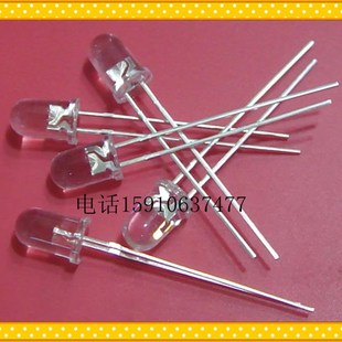 5mm高亮光 10只起卖 白发绿