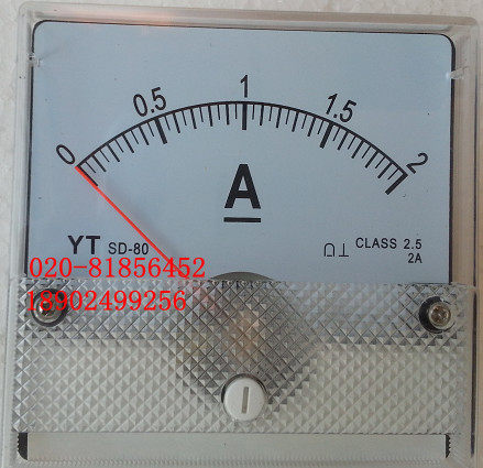 直流电流表SD80-2A SD80-1A  SD80-5A SD-80 YT-80 CLASS 2.5