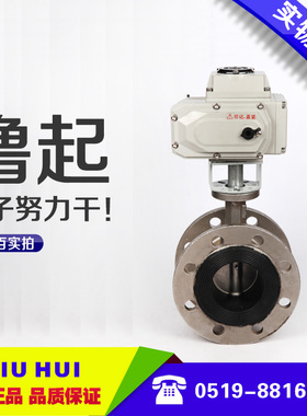 D941PXJ-16P电动全不锈钢法兰蝶阀电动法兰不锈钢蝶阀DN80-200
