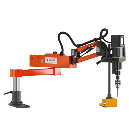 台湾梅华攻钻l电m动手压钻孔机伺服双档攻牙机摇臂两用机自动