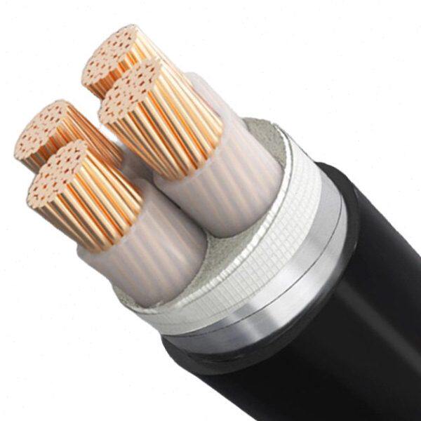 国标YJV22/4*120平方阻燃铜芯铠装地埋三相四线电缆线YJV KVV22