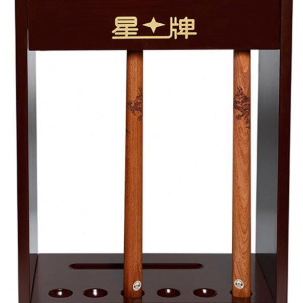 星牌台球杆架子落地式球杆放置架支架柜式展示架6孔台球杆架XWQ08
