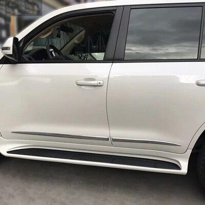 14-17款Fortuner 奔跑者改装车门镀铬防撞装饰亮条 车身饰条配件