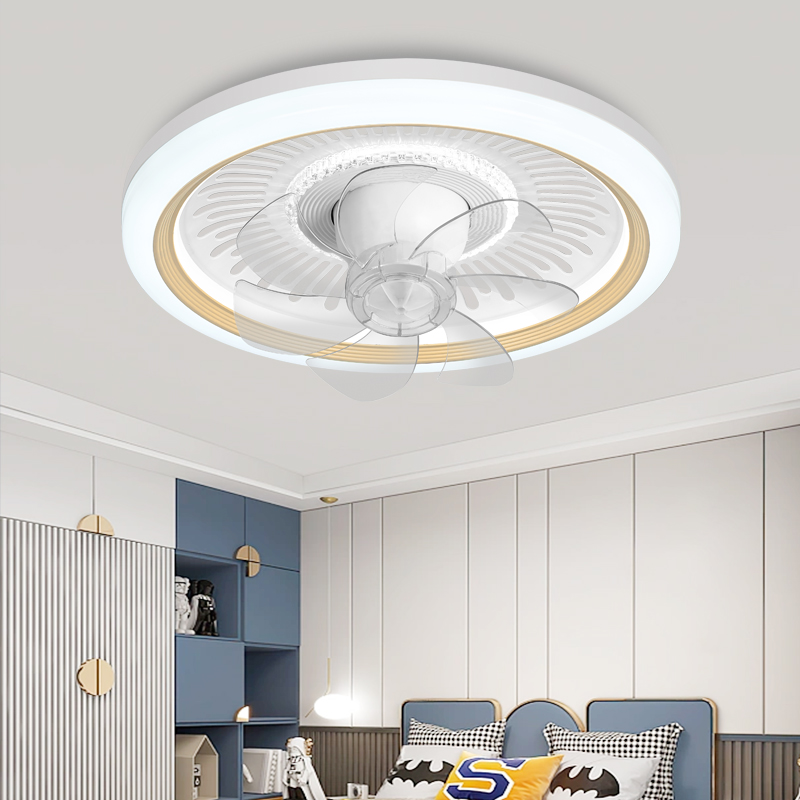 静音风扇a灯卧室超薄吸顶吊扇灯简约客厅儿童书房摇头电风扇一体