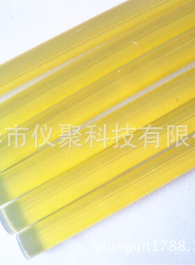 黄色透明超高粘热熔胶棒 AE热熔胶 热溶胶条 饰品胶