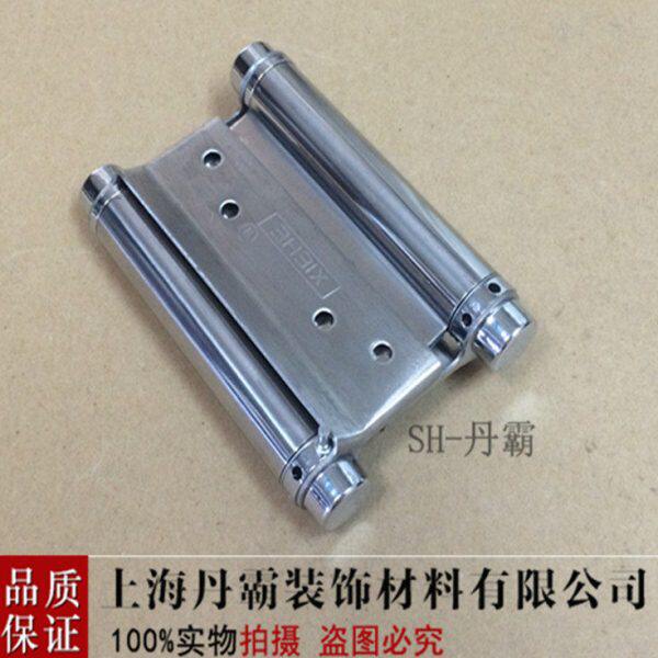 丹霸 6寸不锈钢双弹簧铰链双向内外开门自由门合页通道门