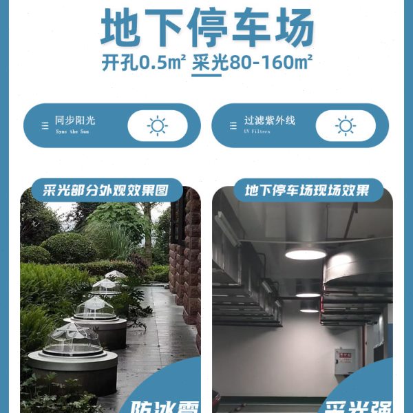 玛珞导光管公共设施光导照明工厂地下室采光系统导光筒