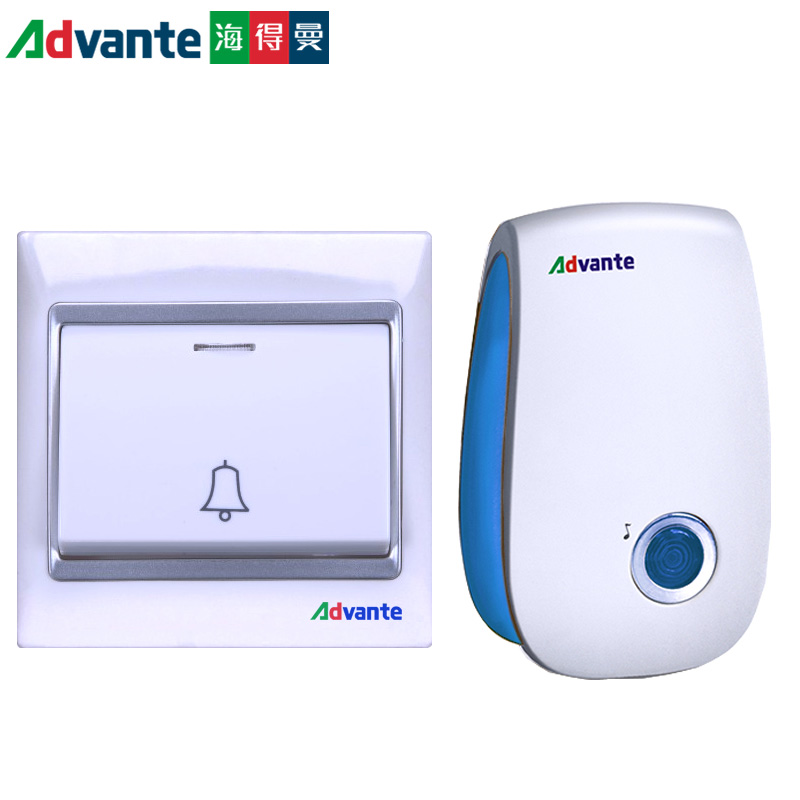 海得曼无线门铃家用l 电子远距离遥控 86型线暗盒大开关一拖一拖