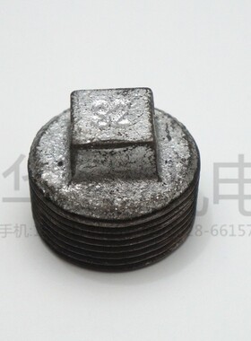 批镀锌玛钢内丝堵头管帽 管道堵头 玛钢堵头 玛钢镀锌管件  三通