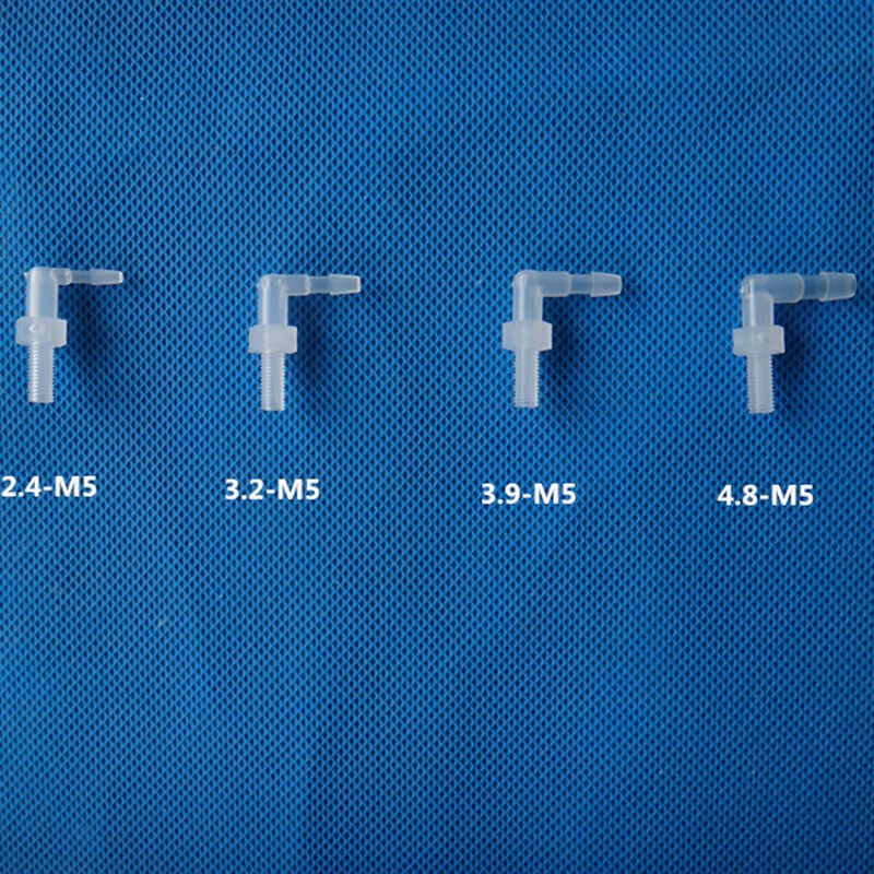 M5螺纹弯水嘴 塑料弯头国标M5螺纹弯宝塔 软管螺纹弯头塑料弯水嘴