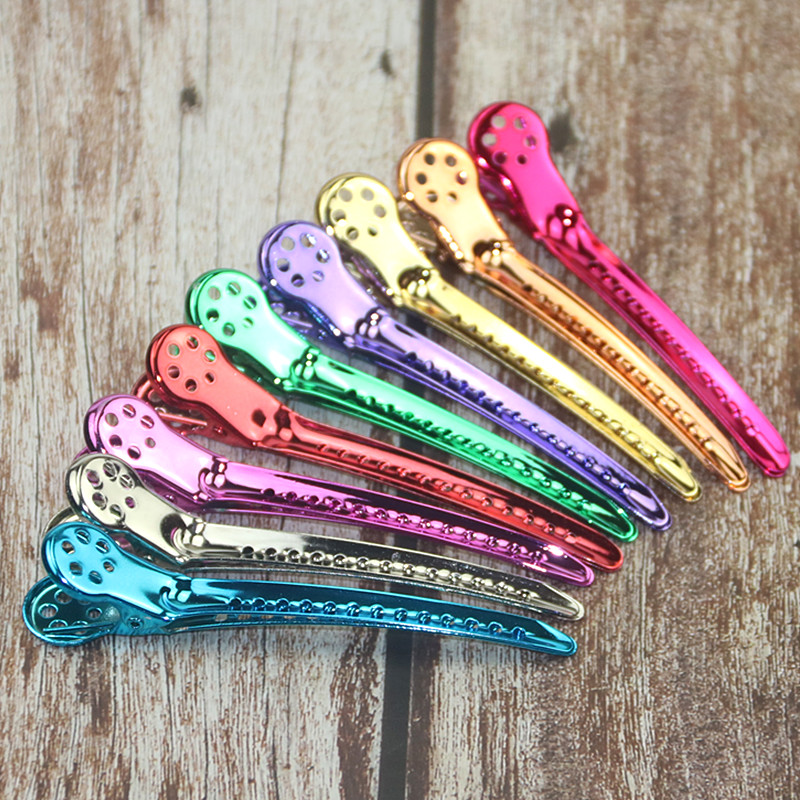 专业化妆师美发彩钢分区夹影楼鸭嘴夹理发剪发夹造型定位夹子包邮