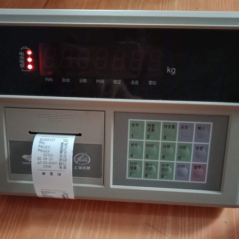 上海耀华仪表XK3190A9+P汽车衡打印机电子地磅显示器电脑称重软件
