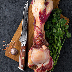 大马士革钢刀VG10剔骨刀商用屠夫分割刀宰牛羊分割刀