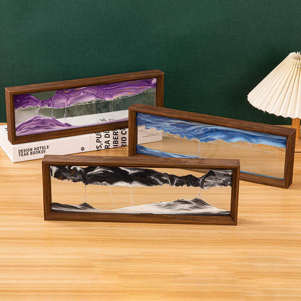 3d流沙画摆件厂家定制创意礼品相框流沙画公司开业新居入户装饰品
