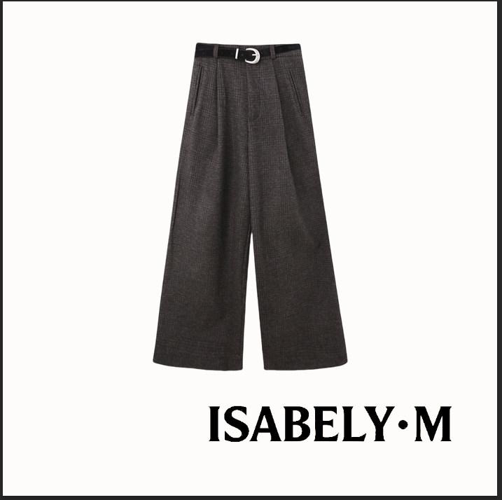 【玉米专享】ISABELY•M 高腰西装裤女宽松显瘦直筒阔腿裤