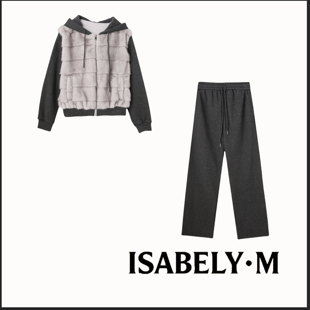 【十周年】ISABELY•M 时尚套装女冬季新款外套长裤小众两件套