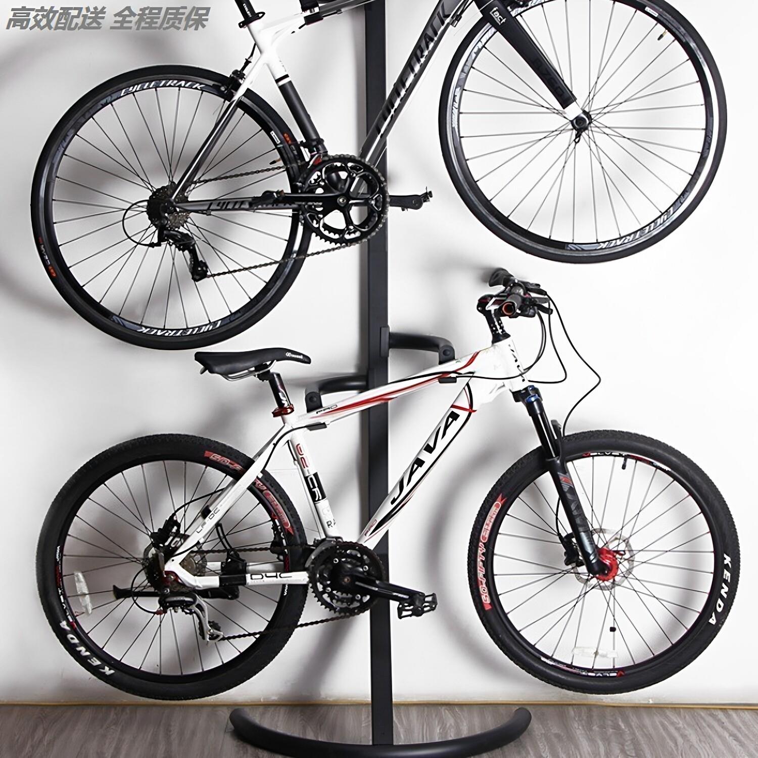 登山车室内停车架自行车挂架靠墙壁挂钩展示架立自行车立式停车架