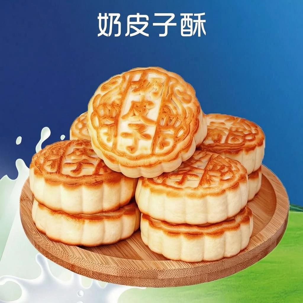 【正宗内蒙古奶皮子酥】独立袋装即食中秋节送礼月饼糕点零食-J