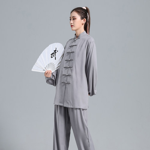 冰丝棉太极服新款春夏季八段锦