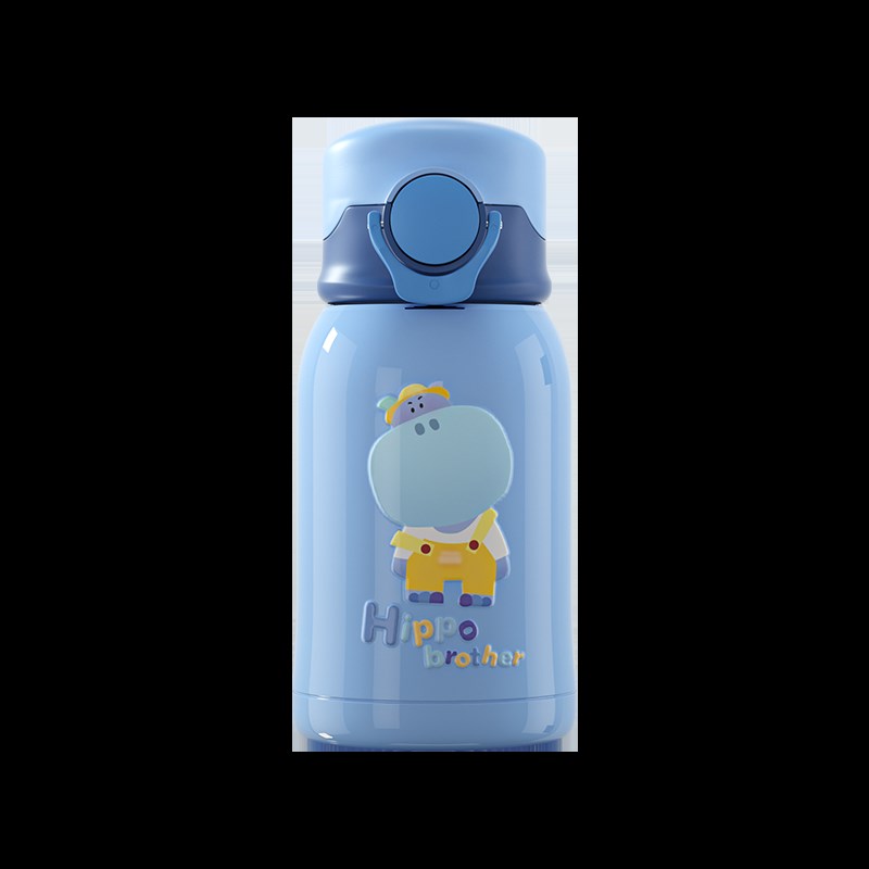 小恐龙儿童保温杯316不锈钢y杯幼儿园水壶宝宝杯子中小学生吸管杯