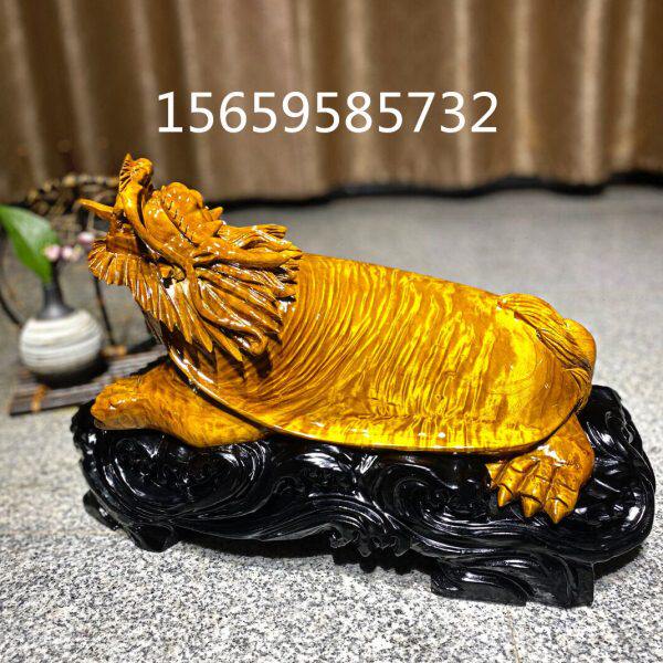 乌木小叶桢楠金丝楠木雕世外桃源牛龙龟根雕玄关客厅工艺摆件送礼
