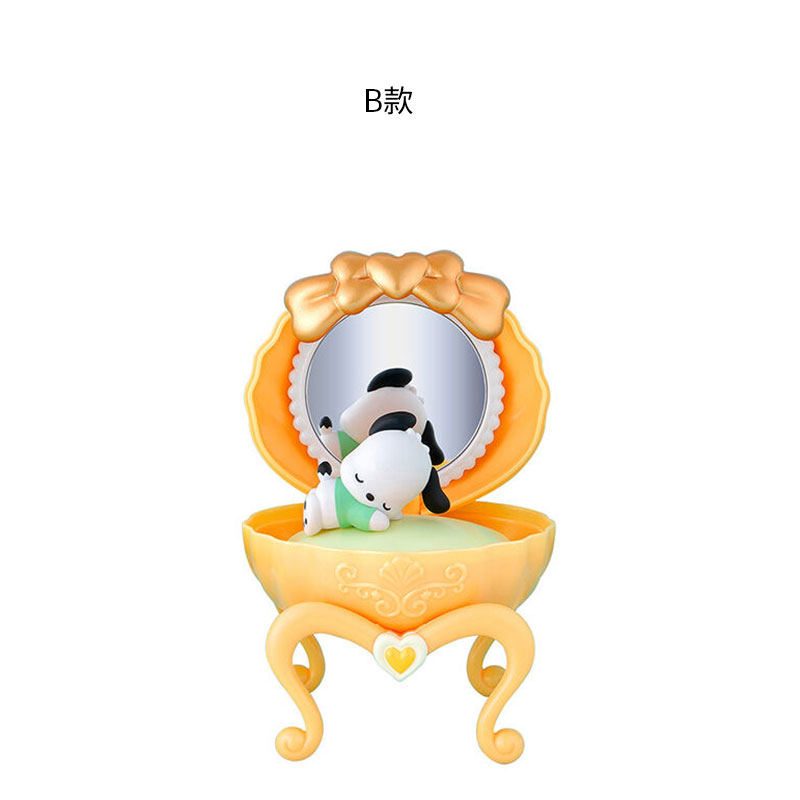 现货 扭蛋  角色小型梳D妆盒首饰盒 玉桂狗摆件