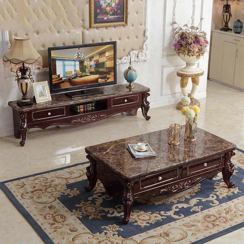 欧式大理石茶几简约现代电视柜客厅茶几电视柜组合实木小户型套装,鲜花速递/花卉仿真/绿植园艺,割草机/草坪机,淘宝优惠券,粉丝福利购,淘宝优惠卷