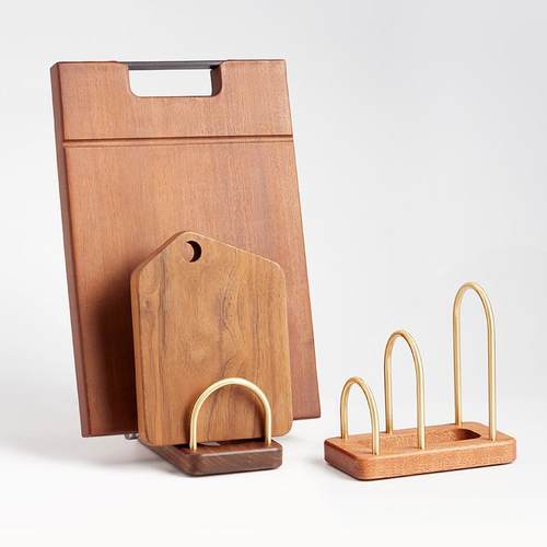 实木菜板放置架立式沥水架厨房台面砧板置物架家用案板锅盖收纳架