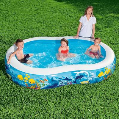 Bestway54117二环8字形戏水池儿童宝宝充气水池加厚家庭游戏池