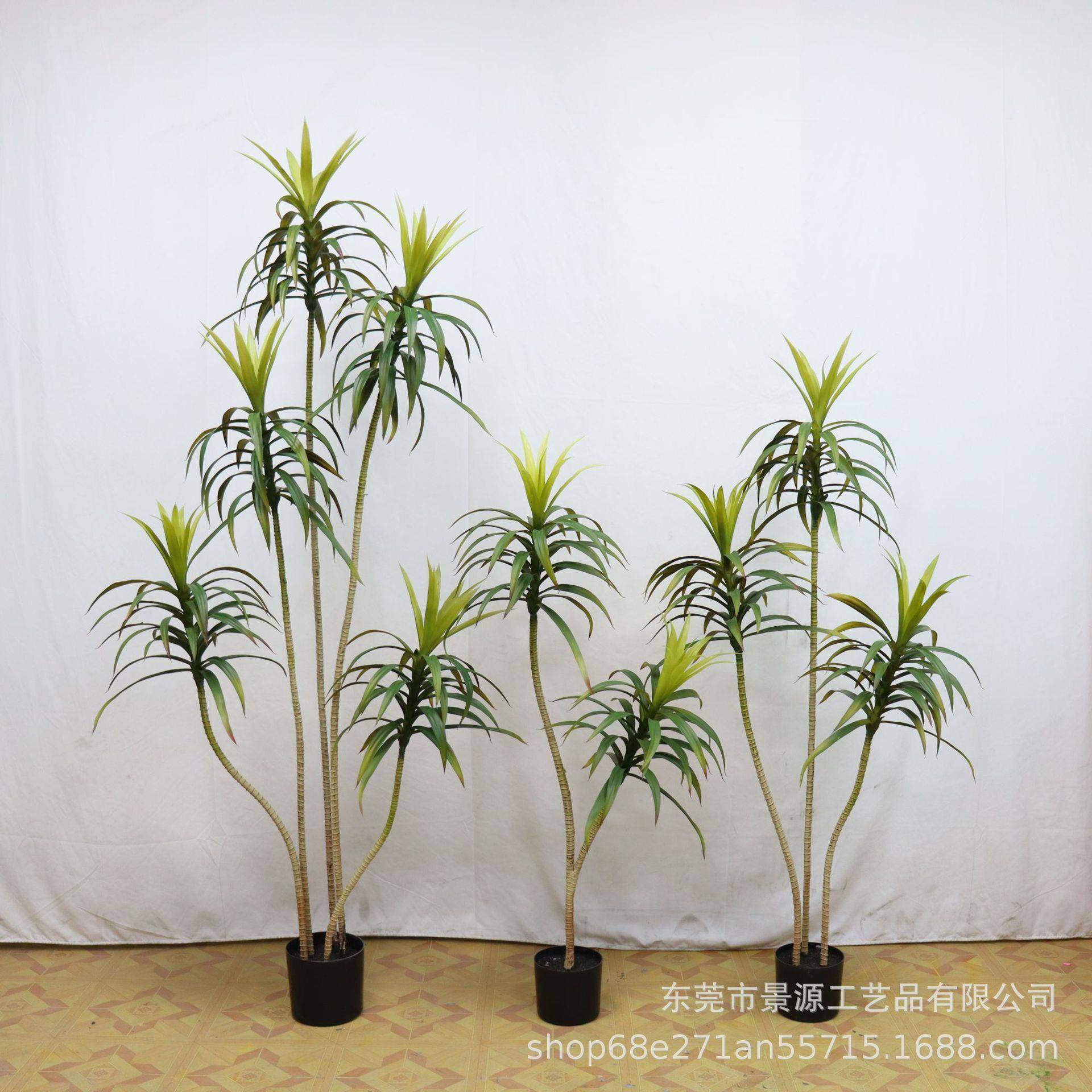 仿真绿植丝兰树盆栽狭叶龙舌兰假树室内盆景植物人造龙血树摆件