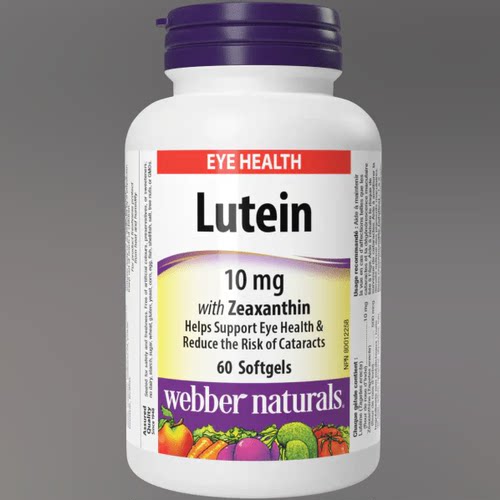 2瓶减10元 加拿大直邮 WEBBER NATURALS伟博成人叶黄素60粒10mg