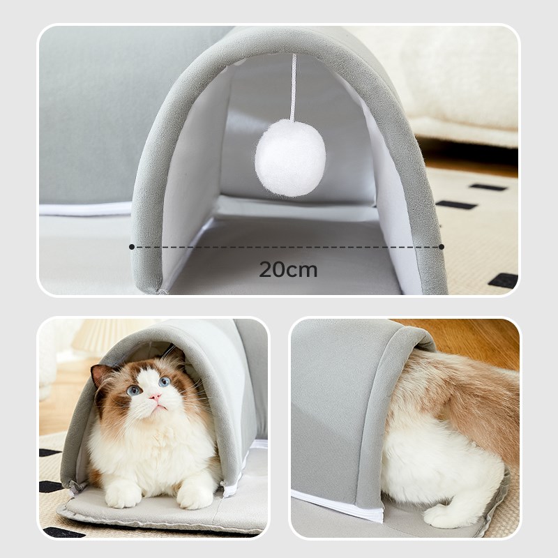 猫窝猫隧道夏天四季通用安全感猫咪躲避屋封闭夏季网红猫洞猫垫子