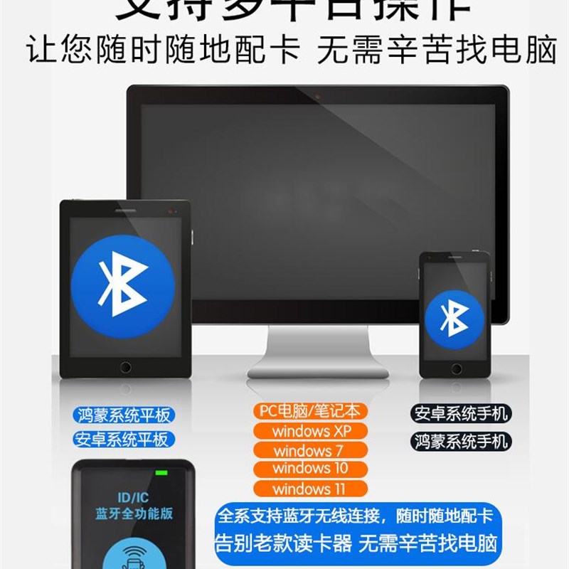 nfc读写器门禁电梯卡解码复刻社区ic加密卡id读卡器解密复制机器