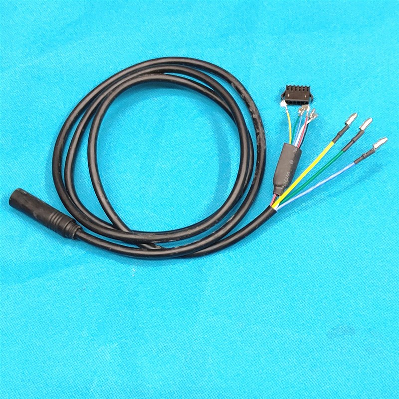 锂电八方AKM电动助力车电机延长线转换线公母头出线防水快插头SM