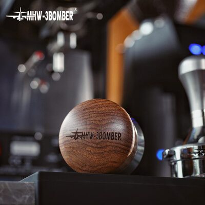 MHW-3BOMBER布粉器 轰炸机粉锤 扇形底座 实木布粉锤 58.35mm
